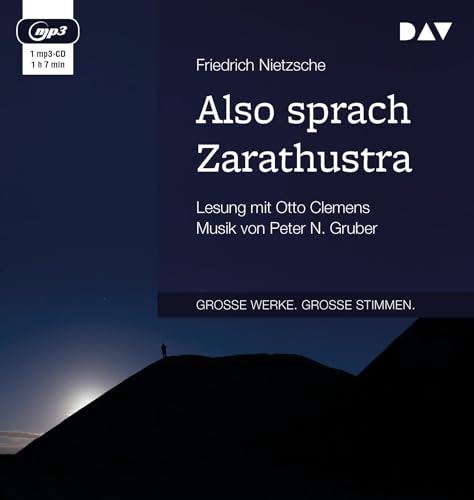 Also sprach Zarathustra: Lesung mit Otto Clemens. Musik Peter N. Gruber (1 mp3-CD) von Audio Verlag Der GmbH